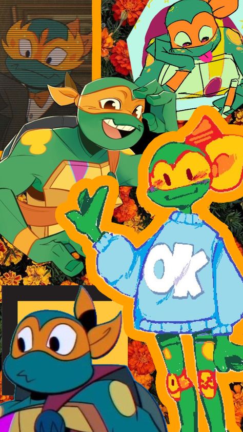 Mikey shuffle!! #rottmnt #saverottmnt #rottmntmikey Rottmnt Movie Future Mikey, Mikey Rottmnt Icon, Michaelangelo Tmnt, Rottmnt Wallpaper, Mikey Rottmnt, Tmnt Wallpaper, Mikey Tmnt, Tmnt Mikey, Teenage Turtles