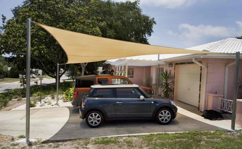 Sun Shade Carport, Sunshade Carport, Temporary Carport, Open Carport, Car Parking Shade, Carport Shade, Waterproof Shade Sails, Shade Sail Installation, Carport Ideas