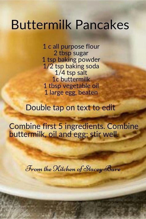 Milk Pancakes, Easy Homemade Pancakes, Breakfast Spread, Homemade Pancake Recipe, Breakfast Recipies, Patty Cake, Easy Cook, American Pancakes, Africa Food