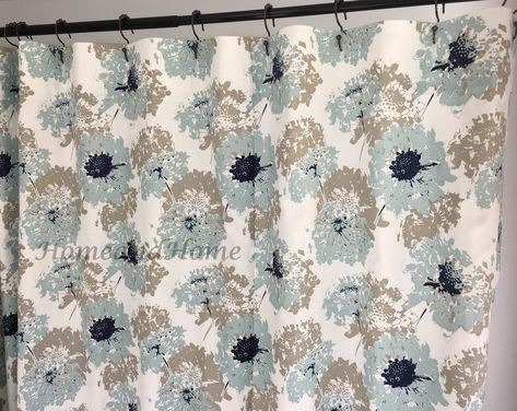 Long Shower Curtain, Custom Shower Curtain, Long Shower Curtains, Stall Shower Curtain, Custom Shower Curtains, Taupe Grey, Floral Shower Curtains, Curtain Valance, Floral Pillow Cover