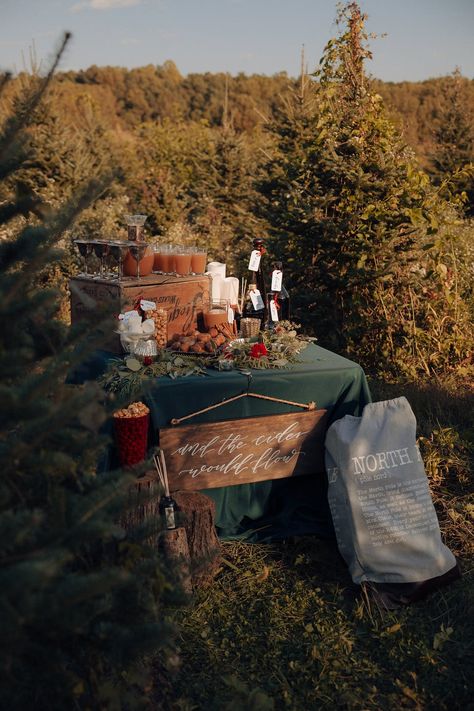 Christmas Tree Farm Aesthetic, Christmas Tree Farm Wedding, Tree Farm Wedding, Christmas On The Farm, Winter Farm, Wedding Michigan, Wedding Captions For Instagram, Cottagecore Christmas, Wedding Captions