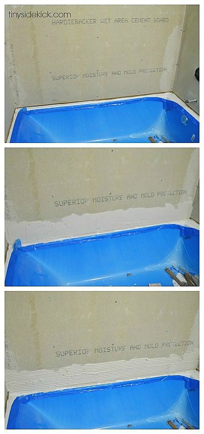 Tub Surround Ideas, Diy Tub, Tile Tub Surround, Bathtub Surround, Bathtub Tile, Bathroom Diy, Revere Pewter, Tub Tile, Tub Surround