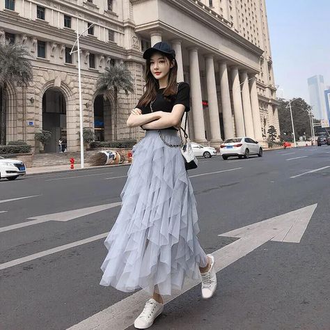 Women high waist mesh TUTU maxi SKIRTS sheer net tulle pleated a line long dress | eBay Long Mesh Skirt Outfits, Long Mesh Skirt, Summer Long Skirt, Long Pink Skirt, Tutu Skirt Outfit, Rok Tutu, A Line Long Dress, Womens Pleated Skirt, Long Skirt Summer