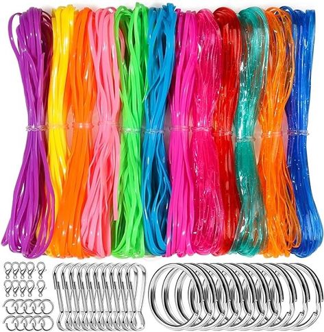 Amazon.com: Fandamei Lanyard String Kit, 12 Colors Plastic String Lacing Cord, Bright and Glitter Color, Lanyard String for Crafts, Bracelets and Jewelry Making String Weaving Kit for Craft DIY Crafts Bracelets, Weaving Kit, Diy Arts And Crafts, Amazon Art, Sewing Stores, Craft Diy, What I Want, Crafts Sewing, The Amazon