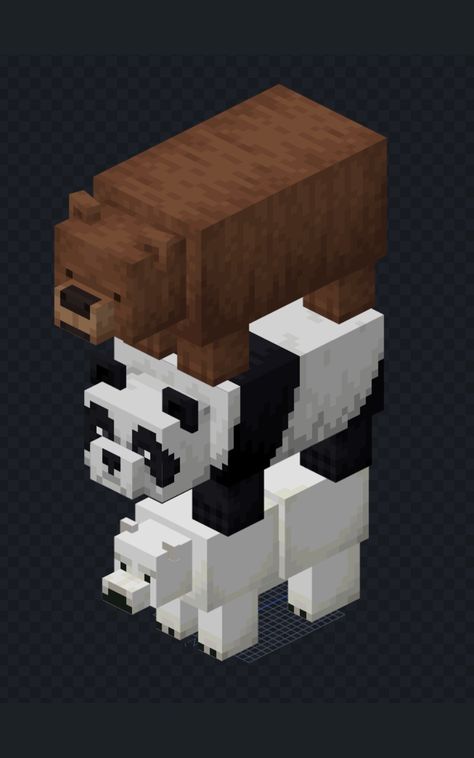 Cute Minecraft Animals, Minecraft Panda, Minecraft Animals, Minecraft Interior Design, Minecraft Drawings, Minecraft Pictures, Minecraft Mobs, Cute Minecraft Houses, Minecraft Wallpaper