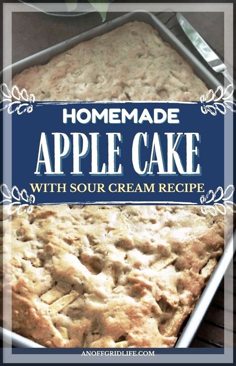 Leftover Sour Cream, Sour Cream Coffee Cake Recipe, Homestyle Meals, Cake With Sour Cream, Sour Cream Coffee Cake, Coffee Cake Recipe, Sour Cream Recipes, Sour Cream Cake, Apple Cobbler