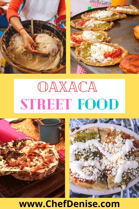 Oaxaca food guide with the best Oaxaca street food, traditional dishes, moles, and where to find them in Mexico’s food capital. #oaxaca #streetfood #foodguide #mexico Oaxaca Mexico Food, Oaxaca Food, Food Essentials, Food Traditional, Travel Foodie, Mexico Food, Travel Mexico, Traditional Dishes, Culinary Travel