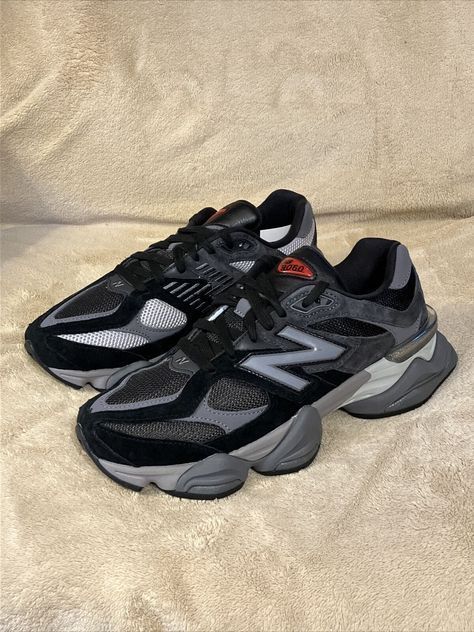 New Balance 9060 Black, Best Trail Running Shoes, Shoe Room, Crocs Boots, New Balance 9060, Pretty Shoes Sneakers, New Balance Black, Shoes Outfit Fashion, Shoe Inspo