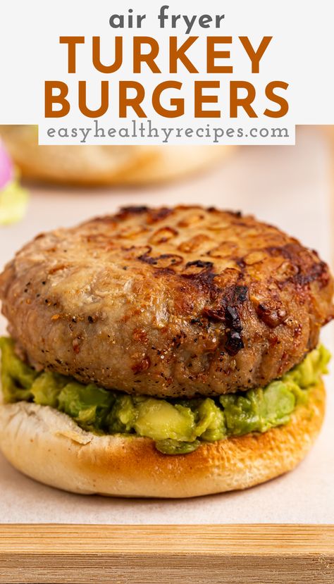 Air Fryer Turkey Burger, Turkey Burger Recipes Healthy, Seasoned Turkey, Ground Turkey Burgers, Turkey Egg, Air Fryer Turkey, Turkey Patties, Grilled Turkey Burgers, Greek Turkey Burgers