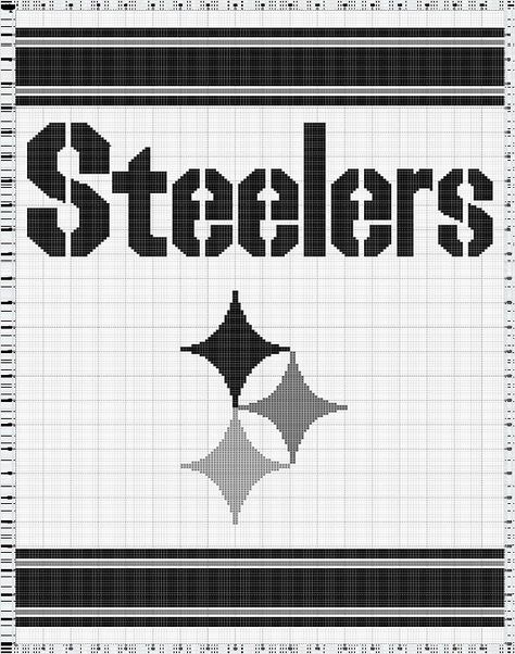 Steelers Crochet Afghan PATTERN by SewLoveToHook on Etsy Steelers Crochet, Steelers Blanket, Steelers Crafts, Cowboy Crochet, Football Quilt, Start Crocheting, Crochet Graph, Pittsburg Steelers, Steelers Fan