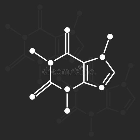 Caffeine chemical formula. On dark background , #AD, #chemical, #Caffeine, #formula, #background, #dark #ad Chemical Formula, Dark Backgrounds, Stock Vector, Texture