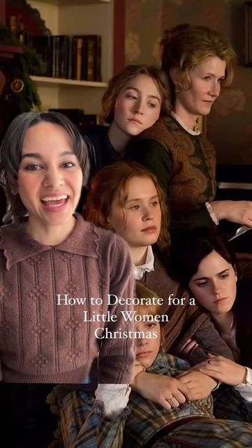 Mia Volk on Instagram: "Last year I did a NerdCore home series holiday special, and it was one of my favorite specials to date ⛄️ Let’s kick it off again this season, starting with my favorite, a Little Women Christmas! 🎄Lots of velvet bows, rustic and traditional decor, vintage pieces, theatrical paper stars, dried orange garlands and feminine touches, perfect for the March sisters’ celebrations 🌟   What fandom theme would you want to see next?  #nerdcore #nerdcorehomeseries #holiday #holidaydecor #littlewomen #christmasdecor #christmastheme #traditionalchristmas #rusticchristmas" Little Woman Christmas, Little Women Birthday Party, Spanish Christmas Decorations, Classy Christmas Aesthetic, Little Women Christmas Decor, Little Women Christmas Aesthetic, Little Women Christmas, Little Women Aesthetic, Orange Garlands