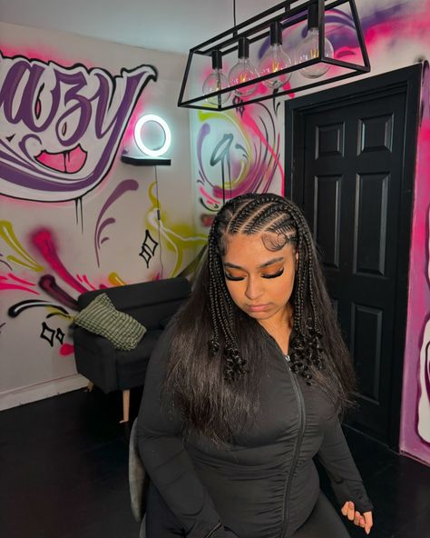 Half head stitch braids 😍🔥 Perfect for a lil switch up or a busy period, a couple weeks not having to do your hair every morning? Uh yes pls xx #braidzbrazy . . . . . . . . . . . #braids #stitchbraids #feedinbraids #knotlessbraids #fulanibraids #boxbraids #asianhairinspo #hairmaintenance #hairinspo #braidinspo #2ahair #halfheadbraids #birminghamhairstylist #birminghambraider #braidsbirmingham #freestylebraids Asian Hair Inspo, 2a Hair, Stitch Braids, Fulani Braids, Hair Maintenance, Box Braids, Hair Inspo, Hair Stylist, A Couple