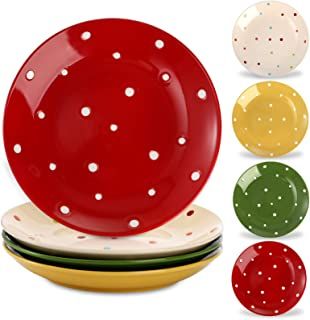 Amazon.com: polka dot dishes dinnerware sets Polka Dot Dishes, Dishes Sets, Wedding Cake Plates, Steak Pizza, Ceramic Dessert, Party Restaurant, Small Appetizers, Appetizer Dishes, Party Dishes