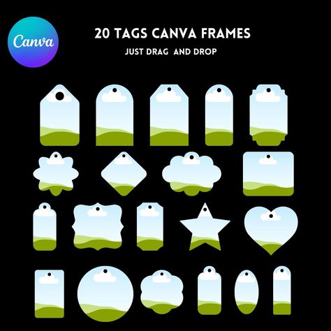 Canva Frames Elements, Canva Elements Free, Canva Project, Canva Free Elements, Font Canva Lettering, Canva Frames, Keyword Elements Canva, Fotografi Kota, Canvas Learning