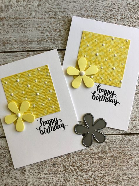 Hand Made Birthday Cards For Women Simple Paper Crafts, Home Made Cards Ideas, Happy Birthday Cards Handmade, Happy Birthday Cards Diy, Birthday Card Craft, Simple Birthday Cards, Cute Birthday Cards, Homemade Birthday Cards, Birthday Card Template