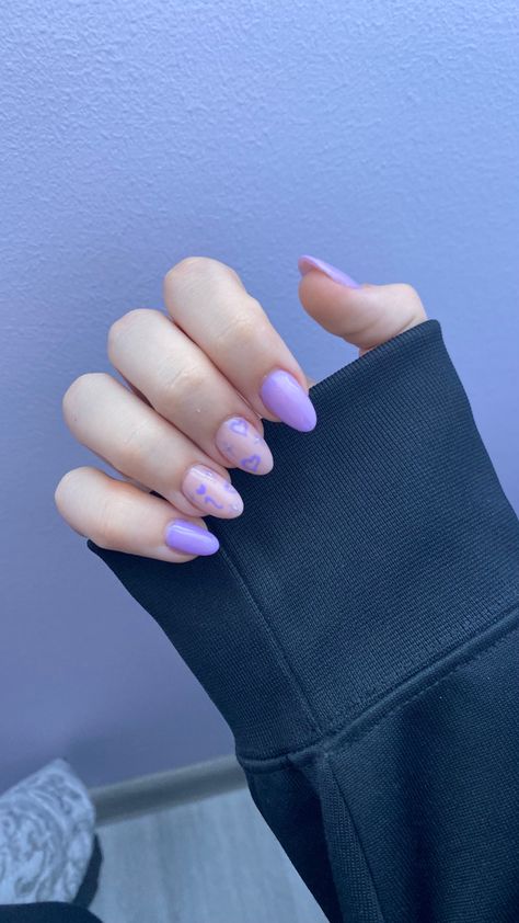 Purple Initial Nails, Purple Nails With Initial, Nails Initials, Purple Nail Designs, Purple Nails, Nail Inspo, Initials, Manicure, Nail Designs