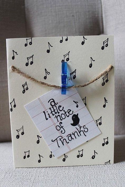 original DIY greeting card ideas music notes handmade thanking card ideas Easy Birthday Cards Diy, Music Greeting Cards, Diy Watercolor Cards, Greeting Card Ideas, Easy Greeting Cards, Happy Birthday Cards Handmade, Thank You Greeting Cards, Diy Greeting Card, Handmade Thank You Cards