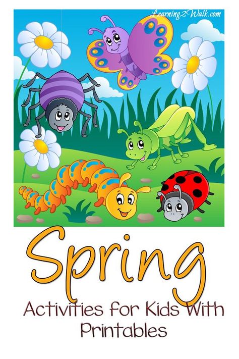 Spring Season Activities For Preschool, Spring Pictures For Kids, Ladybug Activities, Montessori Spring, Spring Activities For Kids, Teaching Preschoolers, Free Math Printables, Insect Unit, Free Printable Math Worksheets