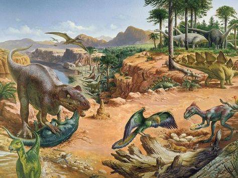 Jurassic Period Artwork, Photos, Dinosaur Photos -- National Geographic Jurassic Period, Dinosaur Photo, Prehistoric Wildlife, Dinosaur Wallpaper, Native American Paintings, Dinosaur Pictures, Michael Crichton, Prehistoric World, Prehistoric Art