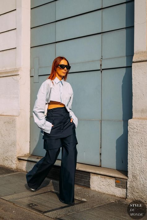 Milan Fall 2023 Street Style: JS Roques and Alice Barbier - STYLE DU MONDE | Street Style Street Fashion Photos JS Roques and Alice Barbier Alice Barbier, 2023 Street Style, Reportage Photography, Street Snap, Streetstyle Fashion, Street Look, Fall 2023, Street Chic, Photography And Videography