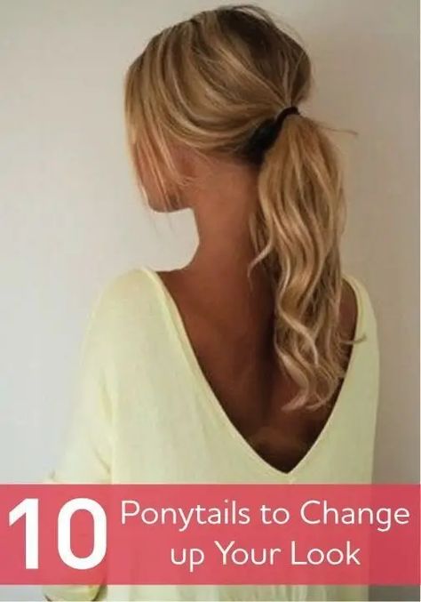 29 Ways to Spice up Your Ponytail ... Ponytail Simple, Simple Updos, Cute Ponytail Hairstyles, Voluminous Ponytail, Curly Hair Ponytail, Hair Nutrition, Cute Ponytails, Twist Ponytail, Curly Ponytail