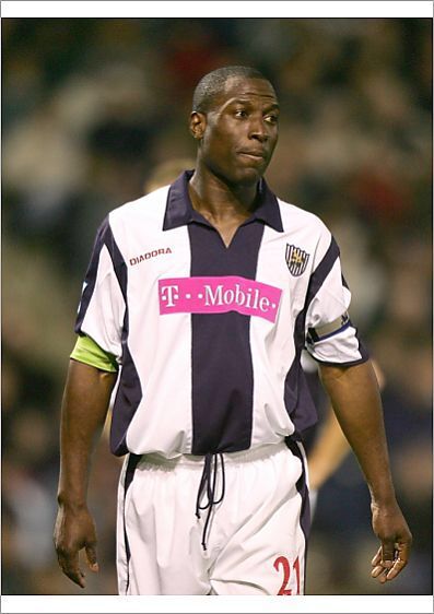 Kevin Campbell of West Brom in 2006. Kevin Campbell, 2000s Football, West Brom, Sports Jersey, Football, Sports, American Football