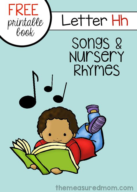 Check out this free printable - rhymes and songs for letter H! Letter J Song, Z Activities, V Song, J Song, Joy School, Letter Book, The Measured Mom, Measured Mom, Phonics Flashcards