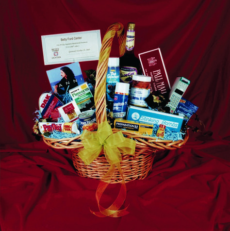 a basket filled with random items against a red fabric backdrop Betty Ford, Art Advice, John Waters, Fabric Backdrop, New Shows, Red Fabric, Make Art, Gift Basket, Pop Tarts