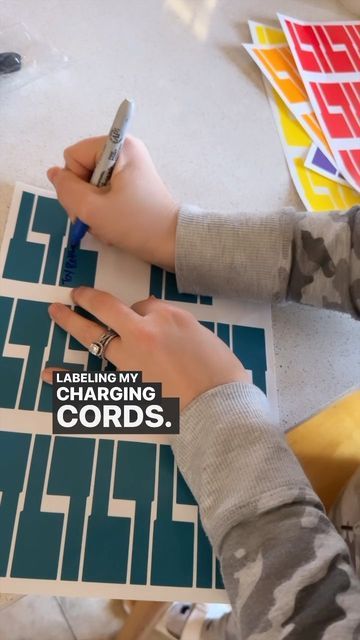 Madison Loethen on Instagram: "Labeling your charging cords is a game changer! . . . . . #organization #organizing #cleaning #cleanwithme #lifehack #homehack #amazonfind #momsofinstagram" Madison Loethen, Charging Cord, Cleaning Organizing, Home Hacks, Game Changer, Life Hacks, On Instagram, Instagram