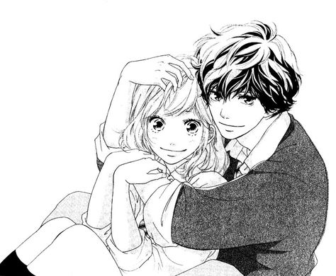 Yoshioka Futaba, Mabuchi Kou | Ao Haru Ride Ao Haru Ride Anime, Ao Haru Ride Kou, Futaba Y Kou, Blue Springs Ride, Ao Haru, Manga Couple, Manga Couples, Anime Couple, Shoujo Manga