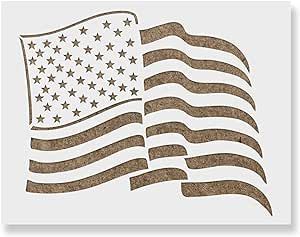 Flag Outline Drawing, American Flag Stencil, Flag Outline, Waving American Flag, Art Stencils, Gadsden Flag, Usa Decor, Paint Stencils, Event Display