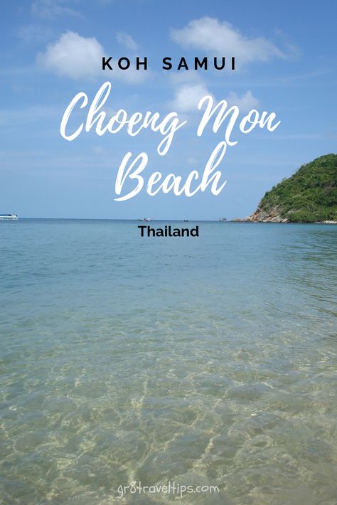 A Look At Choeng Mon Beach In Koh Samui Thailand. #KohSamui #Thailand #beaches Choeng Mon Beach, Ko Samui Thailand, Backpacking Panama, Diving Photos, Ao Nang Beach, Thailand Travel Destinations, Koh Samui Beach, Vietnam Backpacking, Backpacking India