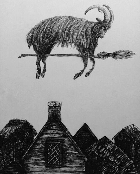 (Brazil) Bill Crisafi, Black Phillip, Macabre Art, A Goat, Occult Art, Desenho Tattoo, Arte Inspo, Witch Art, Witch Aesthetic