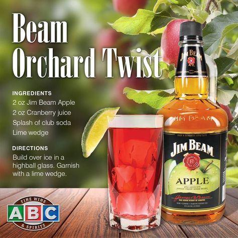 Jim Beam Apple Recipes, Liquor Drinks, Whiskey Drinks, Drink Specials, Jim Beam, Apple Orchard, Alcohol Drink Recipes, Drinks Alcohol Recipes, Alcohol Recipes