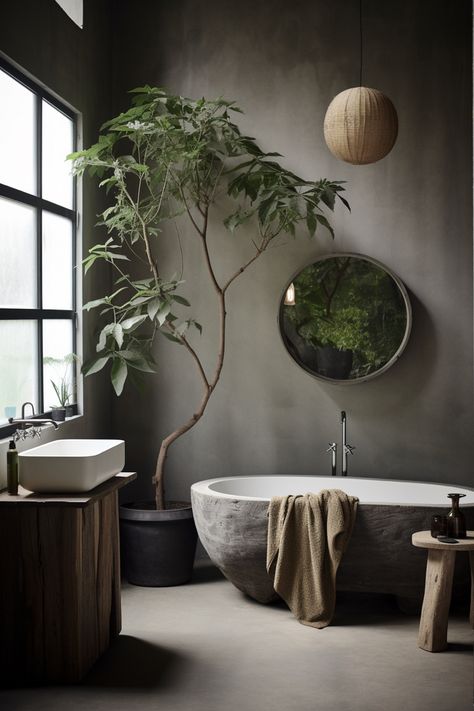 Asian Inspired Bathroom, Tulum Decor, Japan Bathroom, Wabi Sabi Bathroom, Japandi Apartment, Organic Interior Design, Organic Modern Bathroom, Japandi Bathroom, Wabi Sabi Interior Design