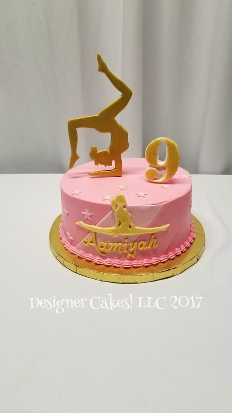 Gimnastic Cake Ideas, Gymnastics Themed Birthday Cake, Gymnast Cake Ideas, Gymnastics Birthday Cake Ideas, Gymnast Birthday Cake, Gymnastics Themed Cake, 9th Birthday Cake For A Girl, Gymnastics Cakes For Girls Birthday, Gymnastic Themed Birthday Party