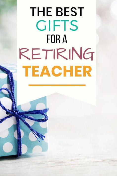 Discover the best retirement gifts for teachers and gift ideas for a teacher who's retiring Good Retirement Gifts, Retirement Gifts For Teachers, Retirement Gifts Diy, Teacher Appreciation Gift Baskets, Retirement Gift Basket, Retirement Diy, Retirement Party Themes, Teacher Retirement Parties, Teacher Party