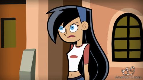 Going Ghost (Danny Phantom Genderbend) by Amethyst-Ocean—- why do we need gender bends when we have danni fantom who is also Danny’s female clone and would look like this when she was grown up. Baddie Cartoon Pfp, Baddie Cartoon, Cartoon Pfp, Danny Phantom, Black Hair, I Hope, Deviantart, Hair, Black