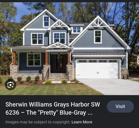 Slate Blue Home Exterior, Slate Blue Farmhouse Exterior, Slate Blue Gray House Exterior, Grey Blue Exterior House Colors, Sw Smoky Blue Exterior, Blue Grey Vinyl Siding House, Blue Grey Exterior House Colors, Slate Blue House Exterior, Blue Gray Exterior House Colors