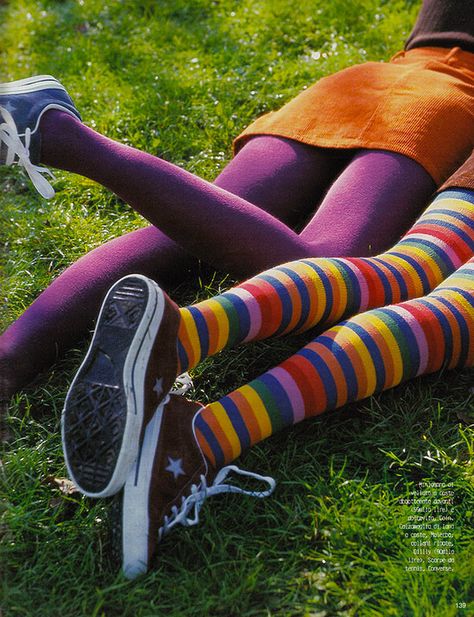 Funky Tights, Manic Pixie Dream Girl, Estilo Hippy, Gay Rights, Striped Tights, I'm With The Band, Chuck Norris, Striped Socks, Mode Inspo