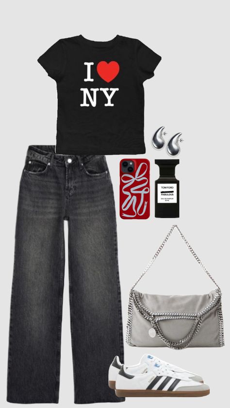 New York Shirt Outfit, I Love New York Shirt, I Love New York, New York Shirt, How To Style, Shirt Outfit, I Love, New York