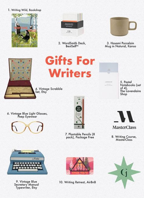 Gifts For Aesthetic People, Gift For Bookworm, Writing Gift Ideas, Academia Gift Ideas, Female Writer Aesthetic, Thoughtful Gifts For Best Friends, Book Writer Aesthetic, Personal Gift Ideas, Writer Academia