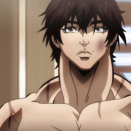 Baki Hanma Hairstyle Irl, Baki Hanma Season 2, Baki Anime Matching Icons, Baki Anime Characters, Baki Hanma Hairstyle, Baki Pfp, Baki Characters, Baki Anime, Martial Arts Anime