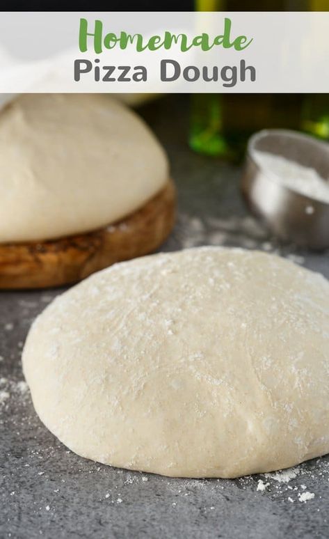 Enjoy pizza at home with this all-time favorite recipe for homemade pizza dough. You will never need another recipe! #pizza #dough #homemade #madefromscratch via @introvertbaker Soft Pizza Dough, The Best Homemade Pizza Dough Recipe, Basic Muffin Recipe, Homemade Pizza Dough Easy, Best Homemade Pizza, Easy Homemade Pizza, Pizza Dough Recipe, Homemade Pizza Dough, Pizza Recipes Dough