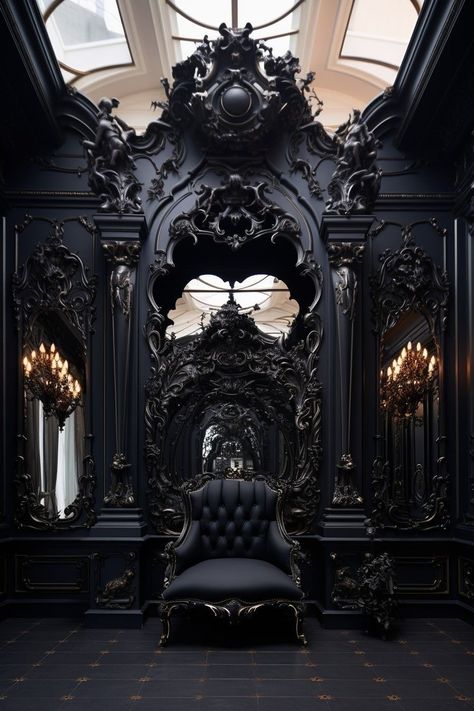 Lugares Aesthetic, Whimsy Goth Bedroom, Ancient Archeology, Gothic Homes, Vampire Castle, Lux Decor, Gothic Decor Bedroom, Goth Bedroom, Gothic Interior