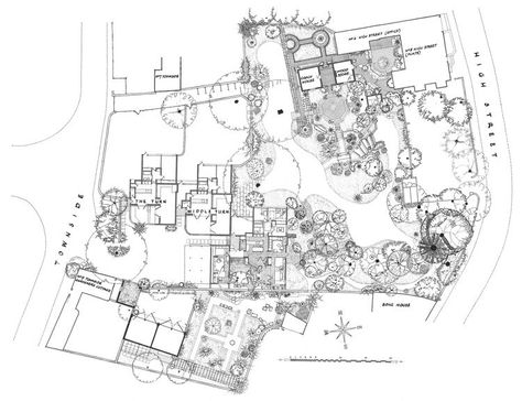 turn end -peter aldington Turn End Peter Aldington, Peter Aldington, Shaped House, L Shaped House, Landscape Design Drawings, Mill House, Golf Country Club, Site Plans, Listed Building