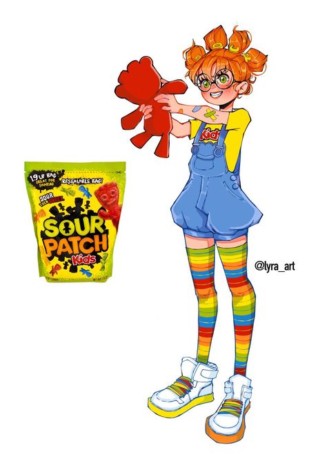 Sour Patch Kids Cartoon Characters As Humans, 귀여운 음식 그림, Arte Do Kawaii, Cute Food Drawings, Sour Patch Kids, Sour Patch, Cute Kawaii Drawings, Dessin Adorable, Patch Kids