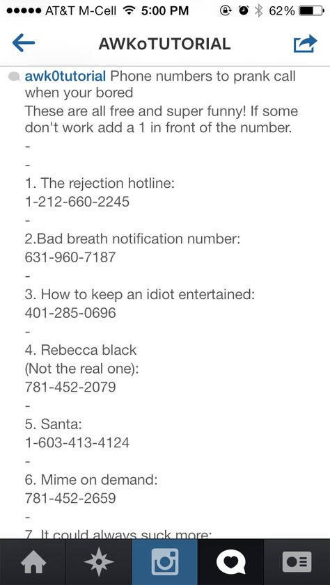 Phone numbers to call when bored Fake Numbers To Give To Creeps, Fake Numbers To Give, Numbers To Prank Call When Bored, Numbers To Call When Bored, Funny Numbers To Call When Bored, Scary Numbers To Call That Actually Work, Phone Numbers To Call, Random Phone Numbers To Call, Random Numbers To Call