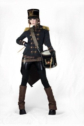 Marching Band Outfits, Drummer Girl, Steampunk Couture, Xmas Outfit, Goth Subculture, Band Outfits, Women Cosplay, Steampunk Costume, Steampunk Clothing